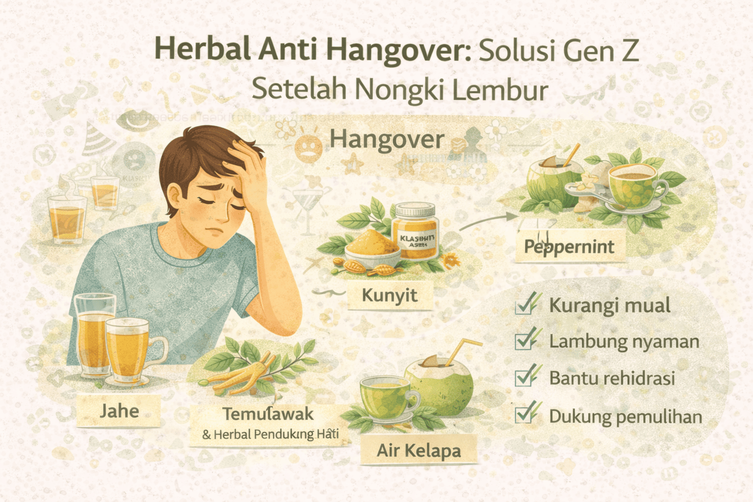 Herbal Anti Hangover: Solusi Gen Z Setelah Nongki Lembur